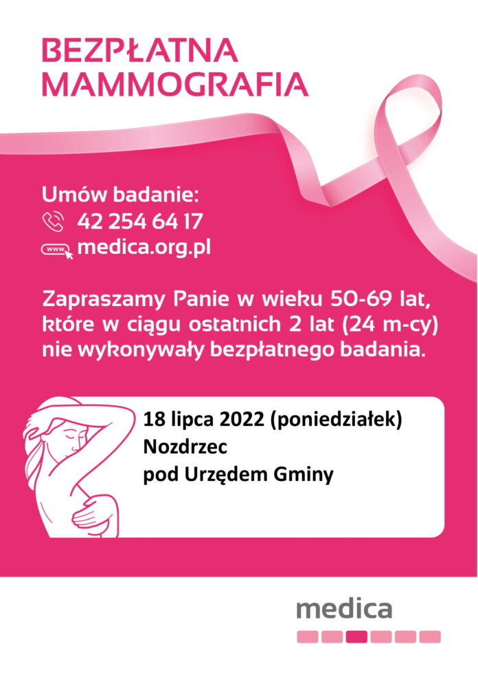 Plakat badania mammograficzne